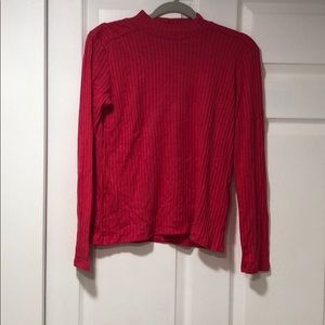 Ribbed Pink Zara high neck sweater